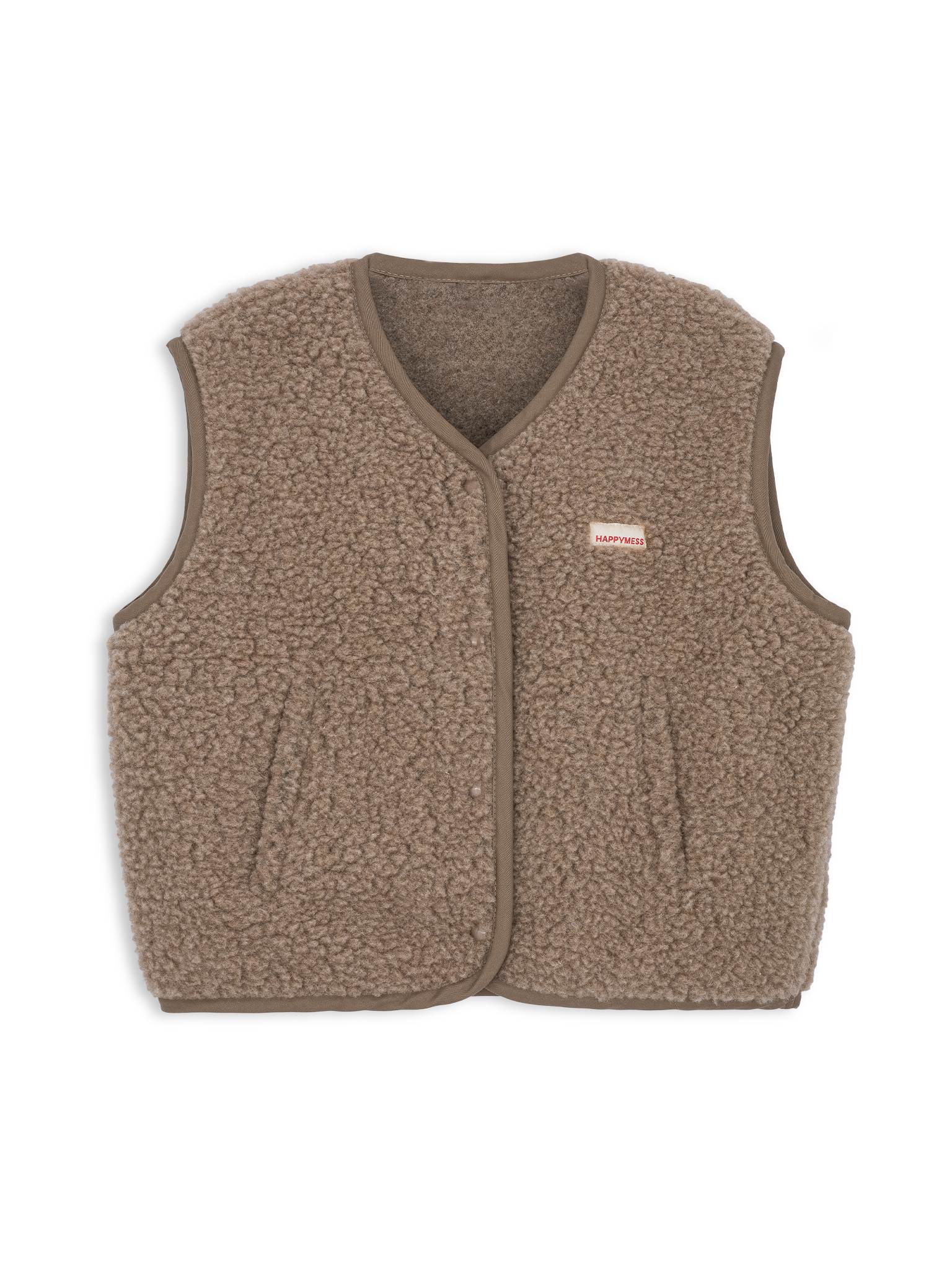 Merino Weste, Erwachsene unisex, hazelnut, Grösse XS