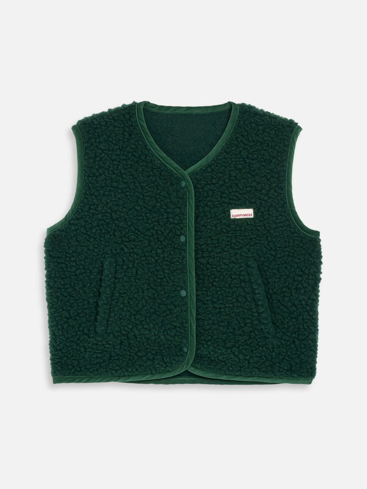 Merino Weste, Erwachsene unisex, moss, Grösse M