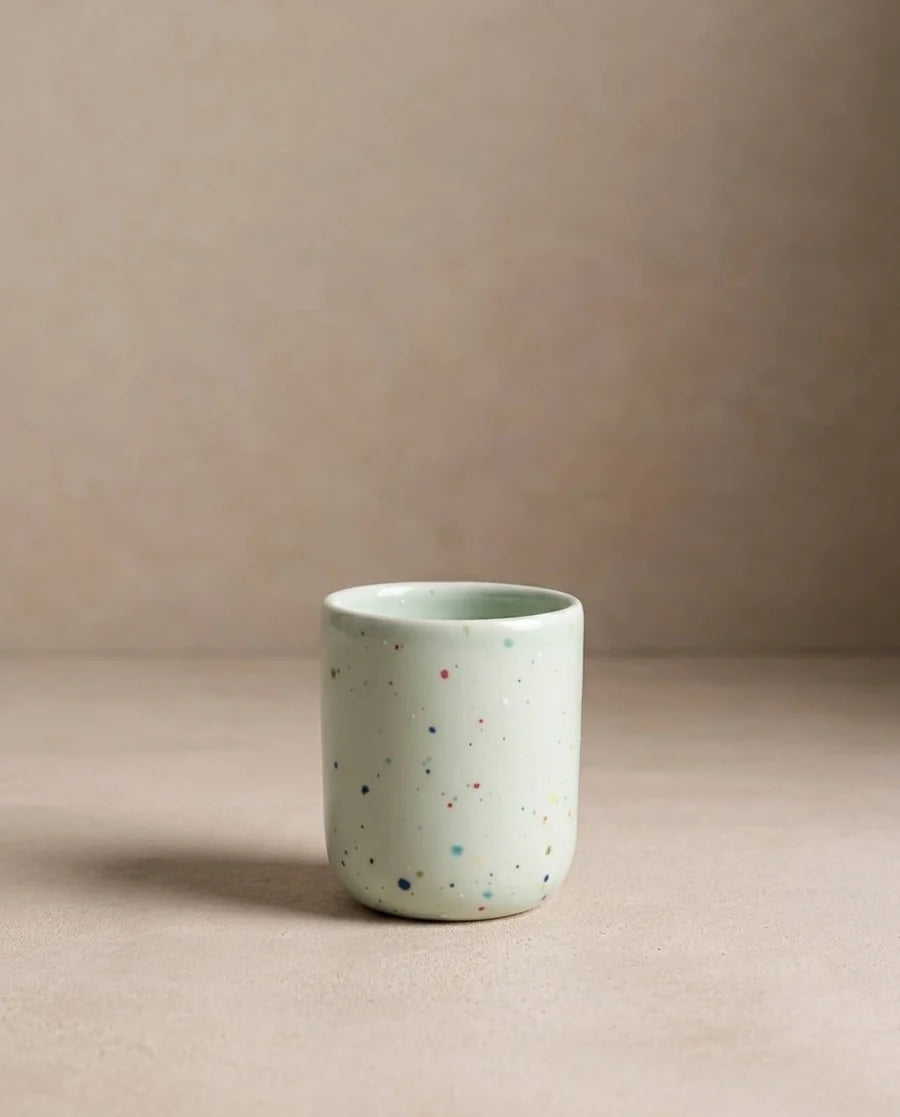 Konfetti Espresso-Tasse / Eierbecher - grün