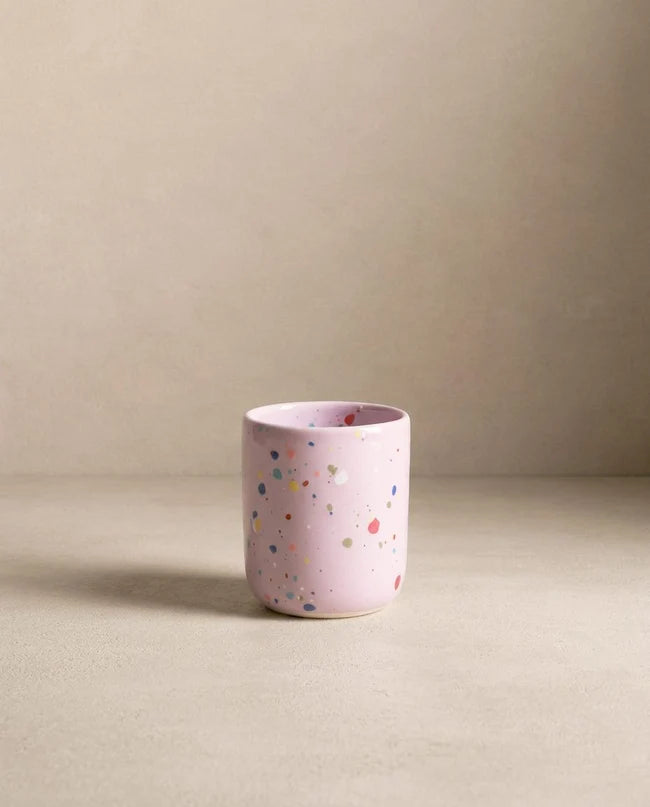 Konfetti Espresso-Tasse / Eierbecher - rosa